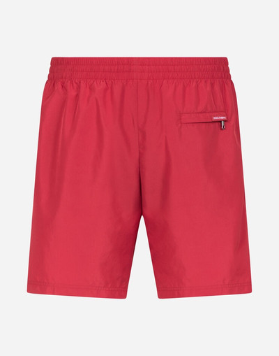 Dolce & Gabbana Mid-length swim trunks with branded side band outlook