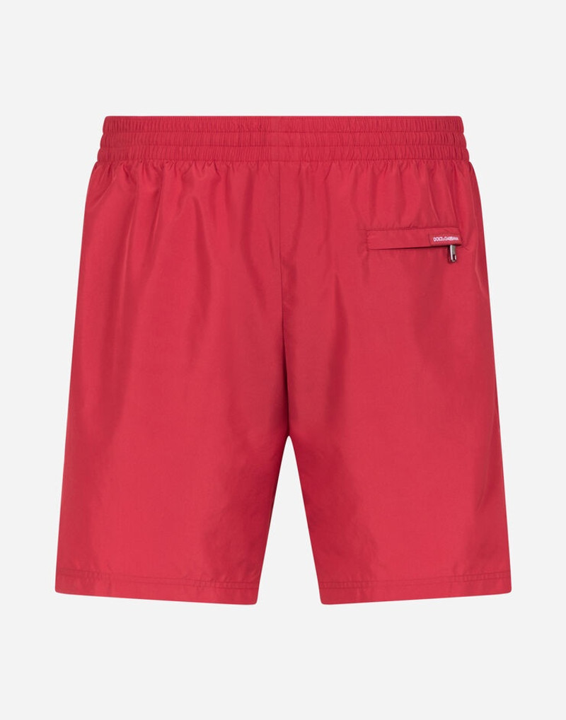Dolce & Gabbana Mid-length swim trunks with branded side band outlook