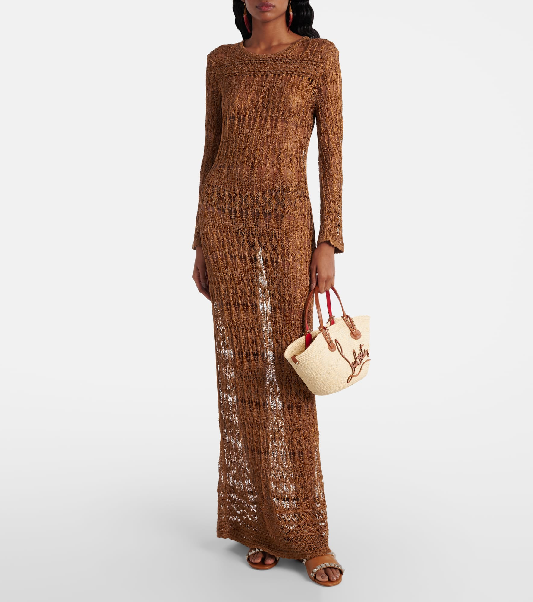 Cabata Mini raffia basket bag - 5