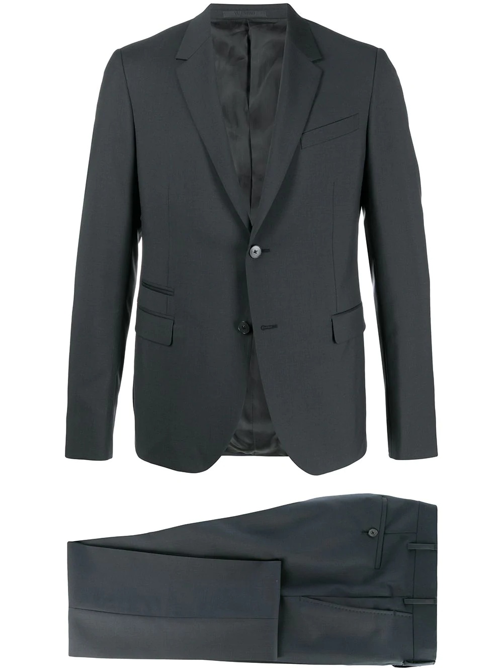 two-piece notched-lapel suit - 1