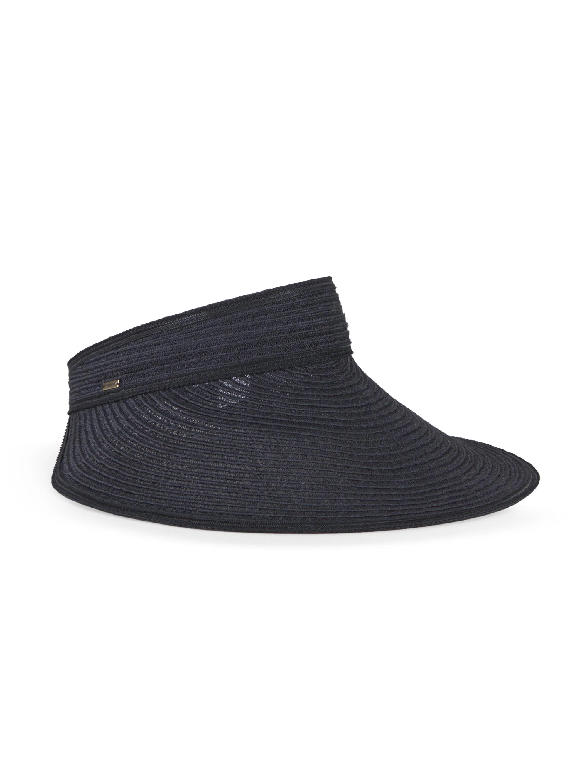 Women's Trixie Hemp-Blend Packable Visor - Black - 1