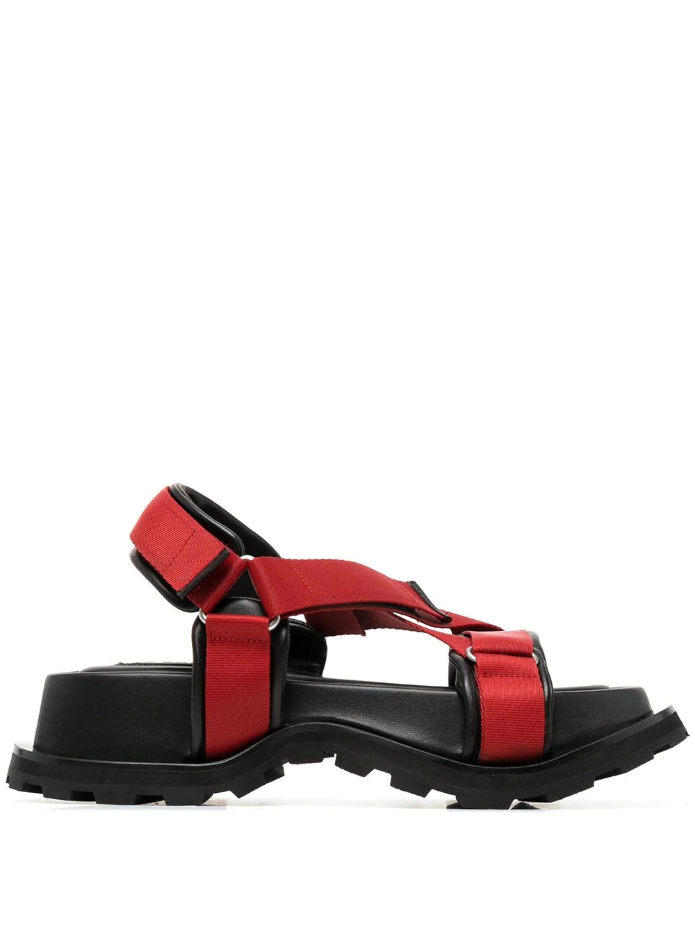 crossover-strap chunky sandals - 1