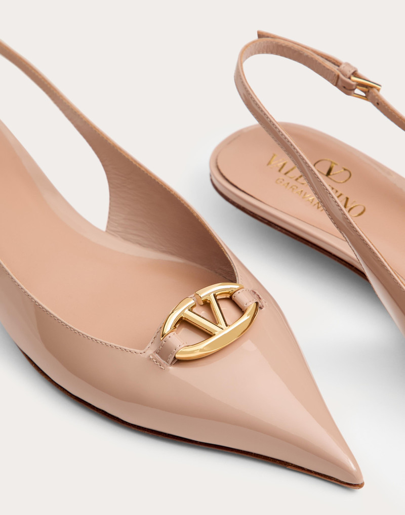 THE BOLD EDITION VLOGO SLINGBACK BALLERINA IN PATENT LEATHER 20MM 5