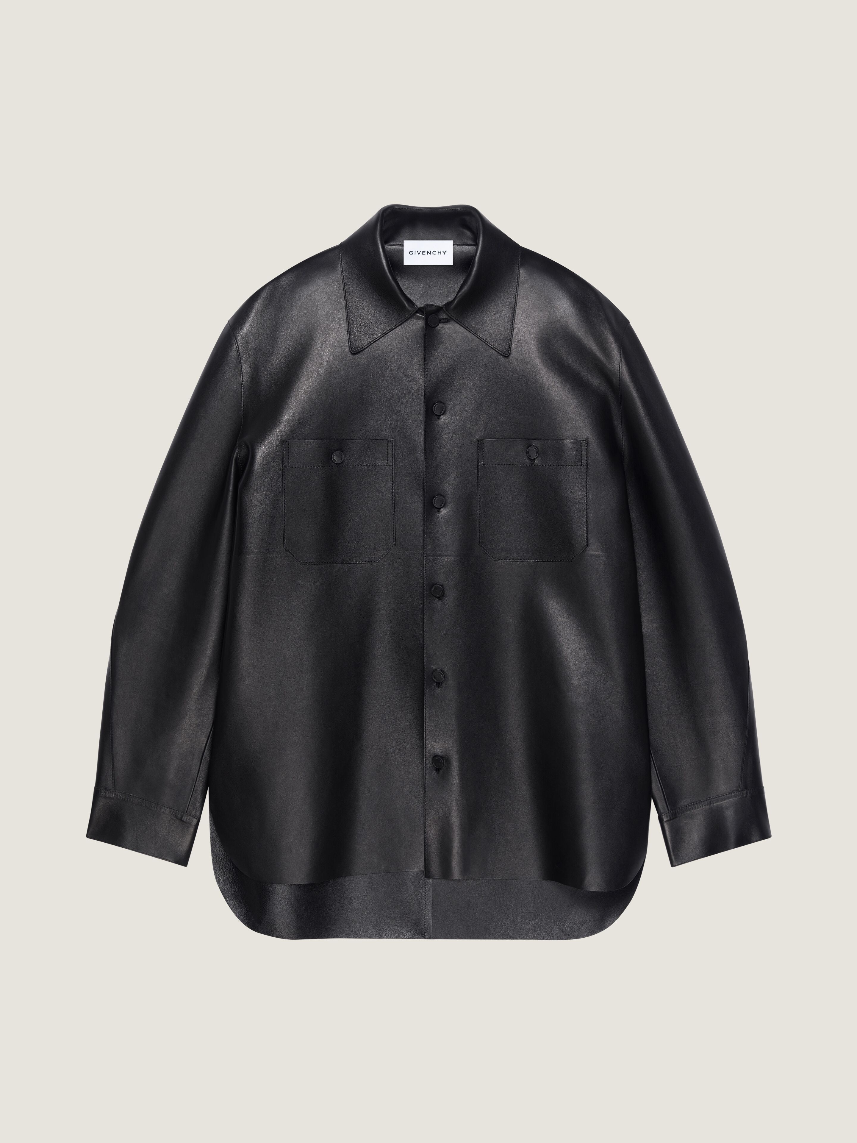 OVERSHIRT IN NAPPA LEATHER - 1