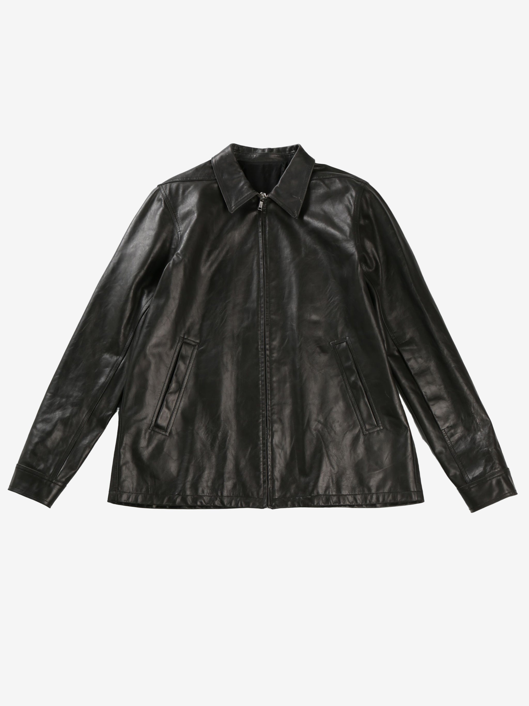 RICK OWENS - Men Giacca In Pelle Brad Jacket - 5
