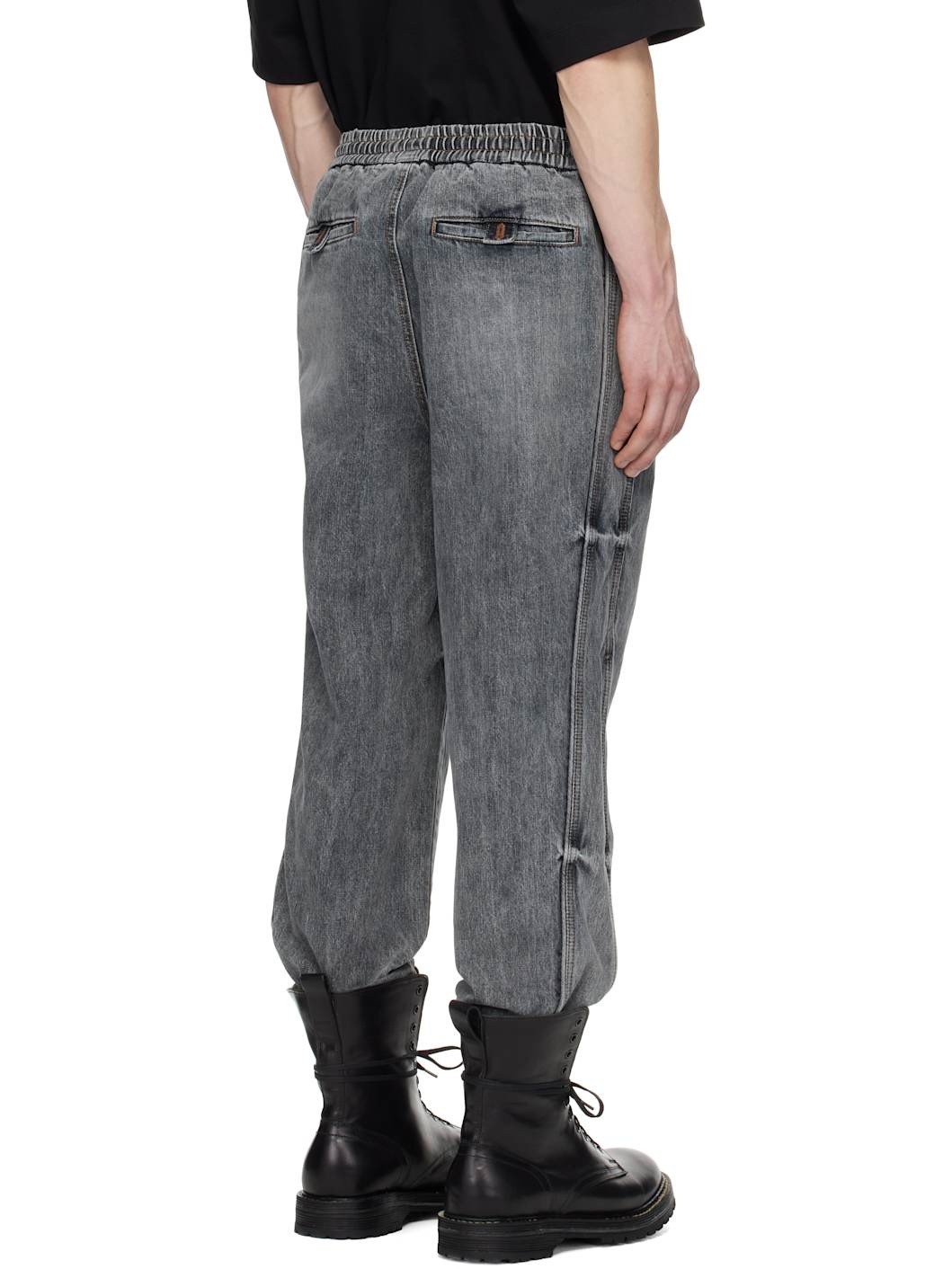 Juun. J Blue Track Jogger Denim Sweatpants - 3