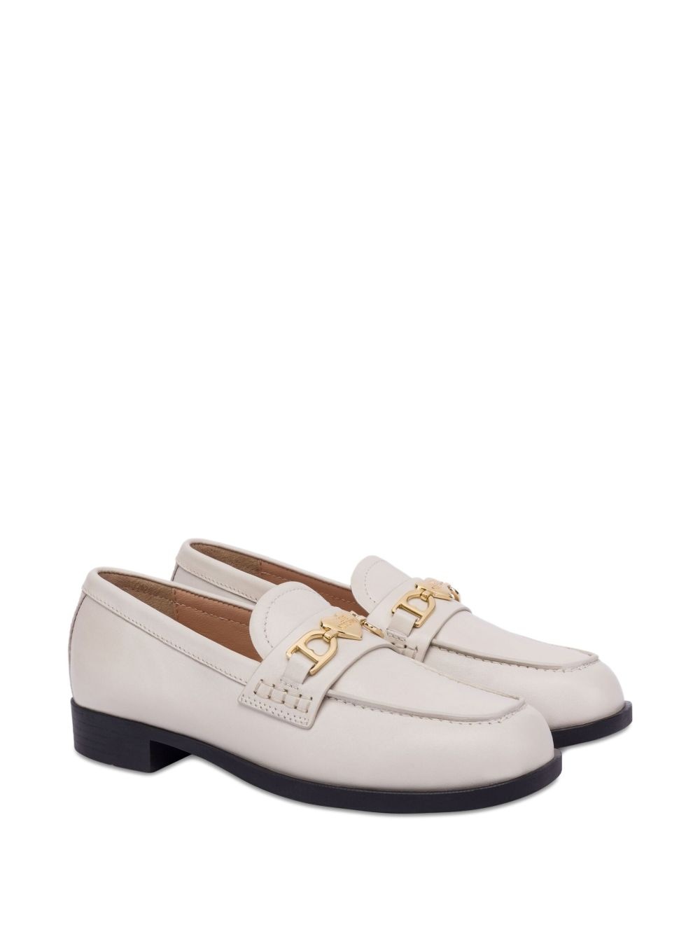 logo-plaque loafers - 2