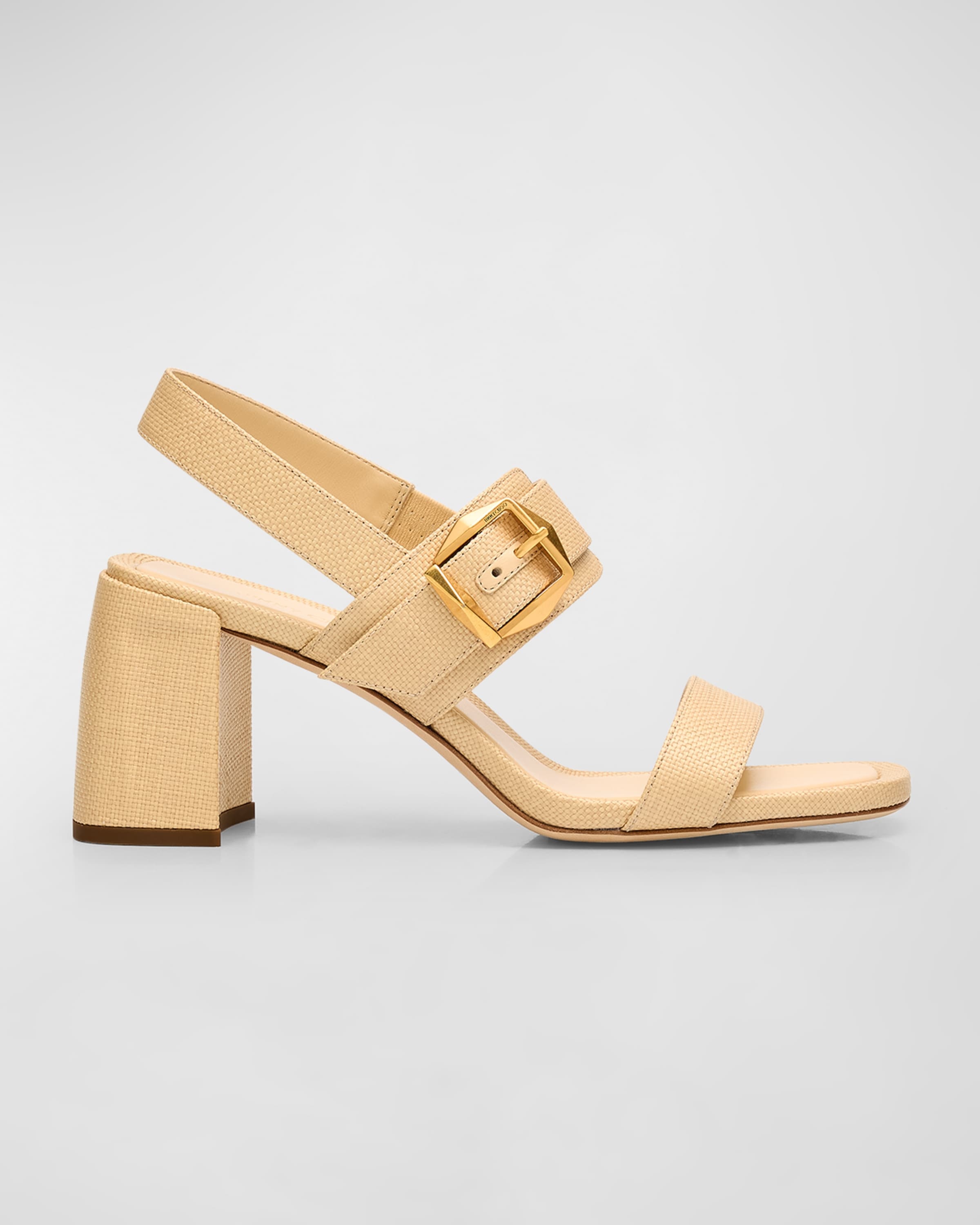 Hawke Leather Buckle Slingback Sandals - 1