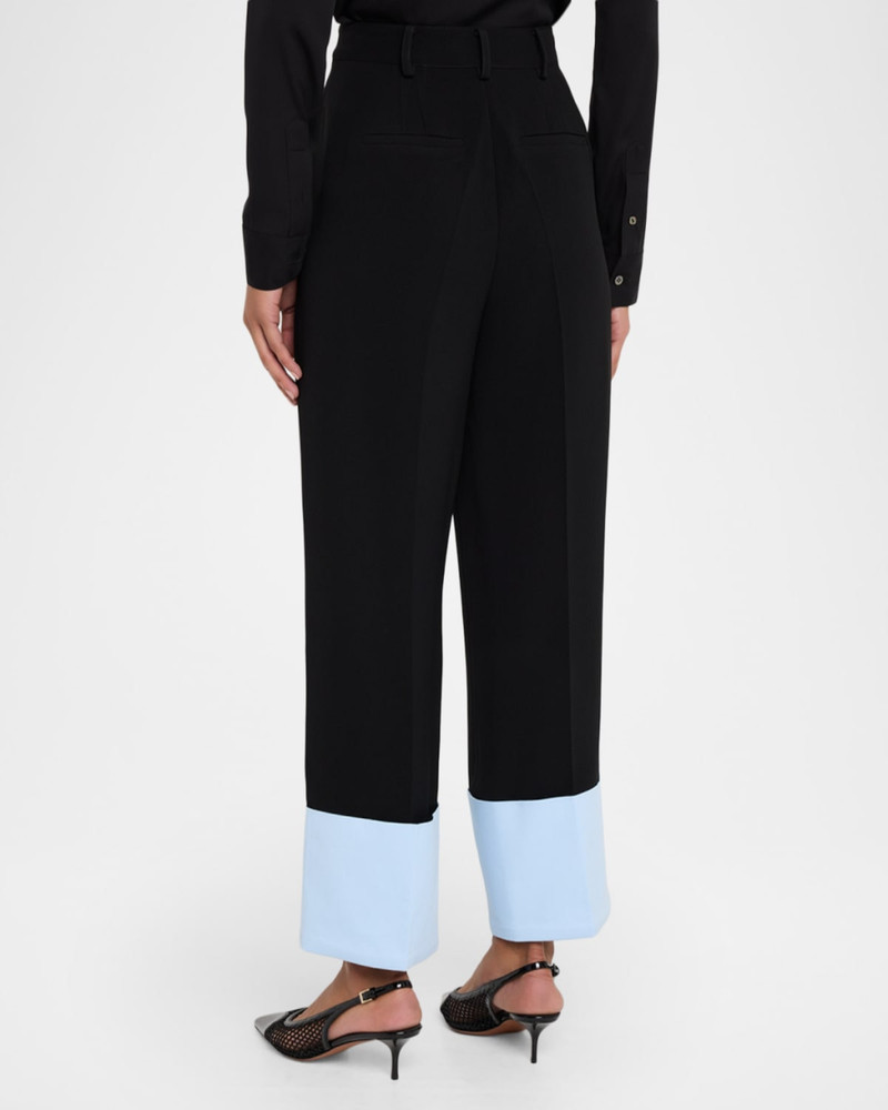 Maesa Wide-Leg Cuffed Pants 3