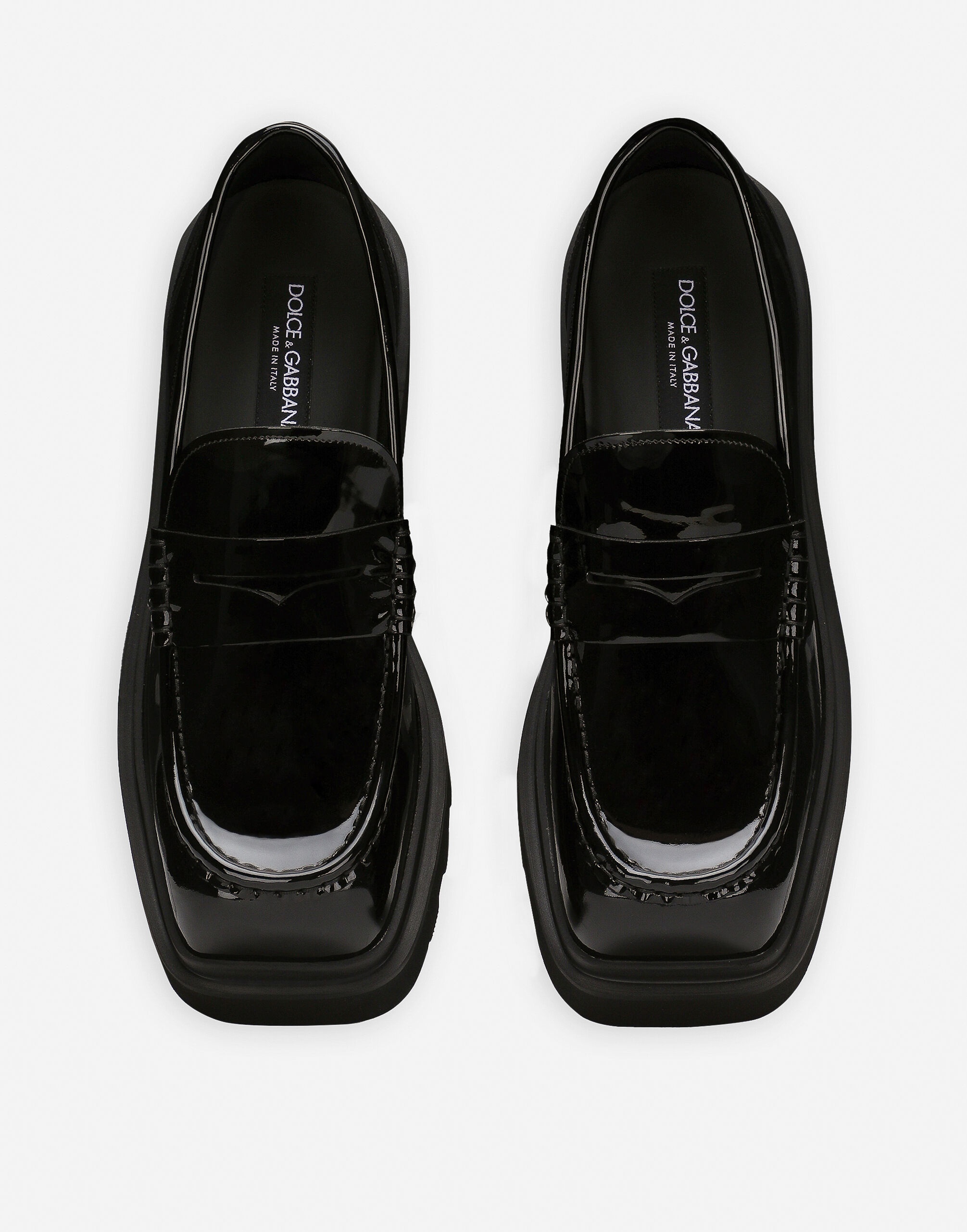 Patent leather loafers - 4