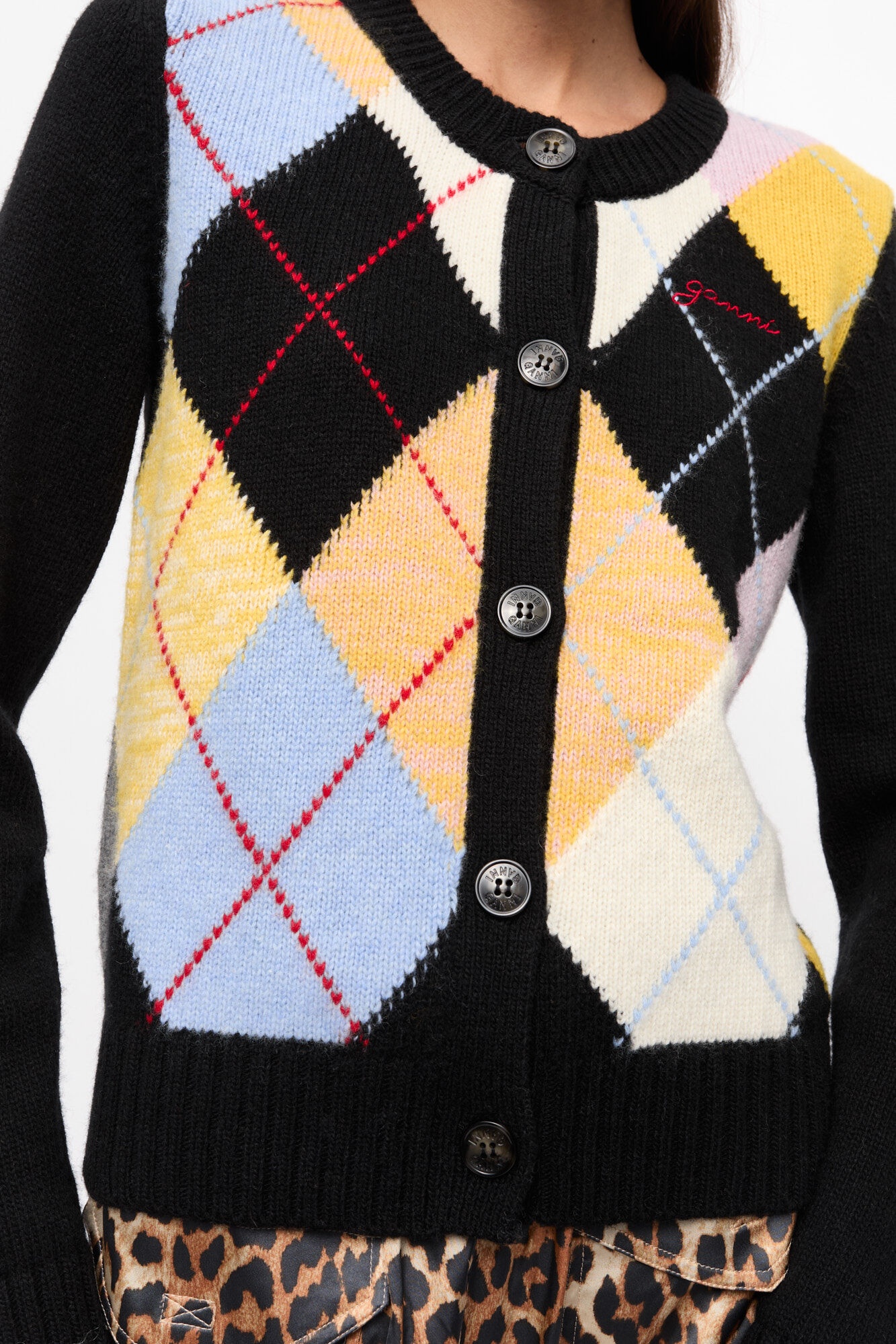 MULTICOLOR HARLEQUIN CARDIGAN - 5