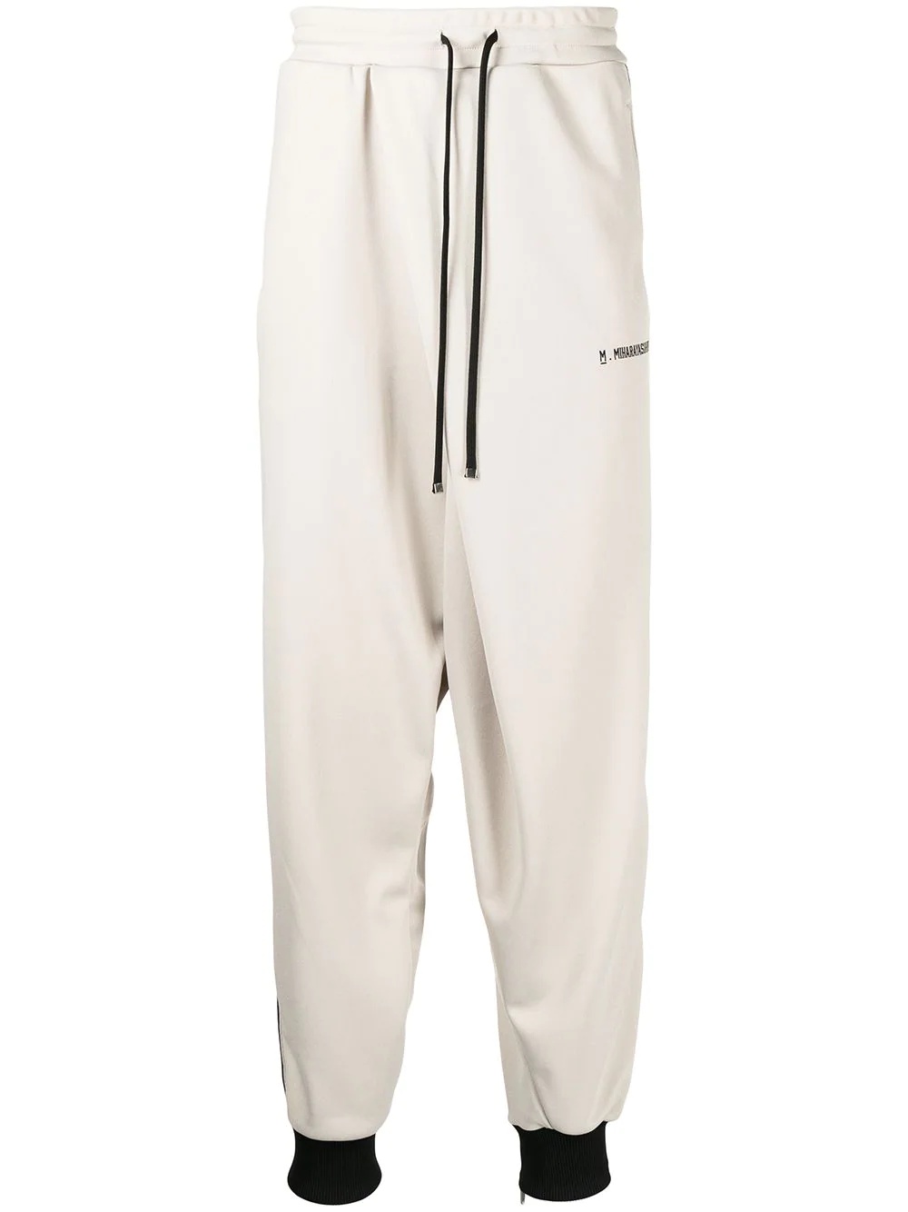 logo-print drop-crotch track pants - 1