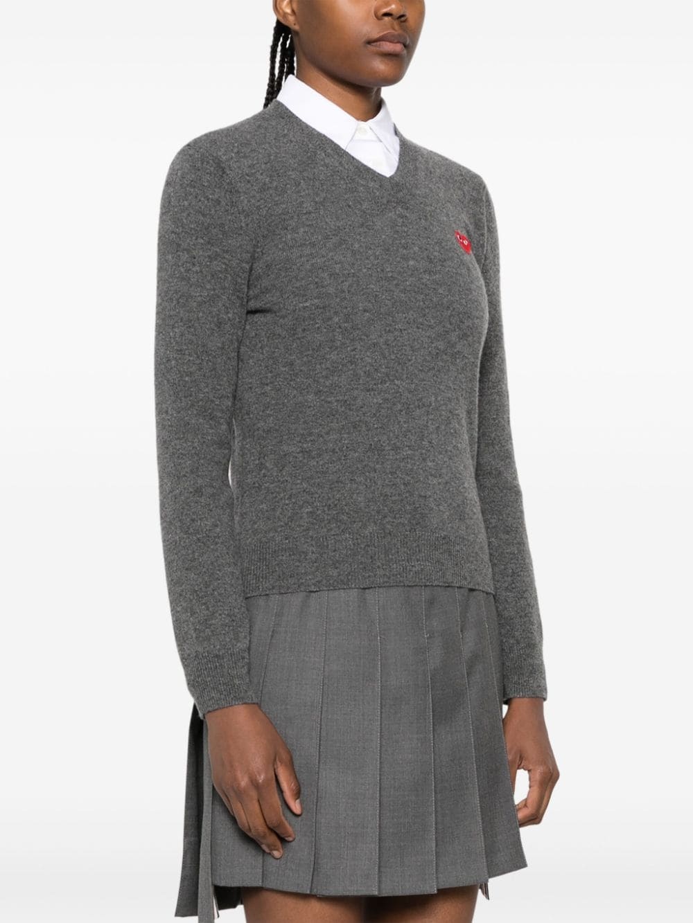 double heart wool jumper - 3