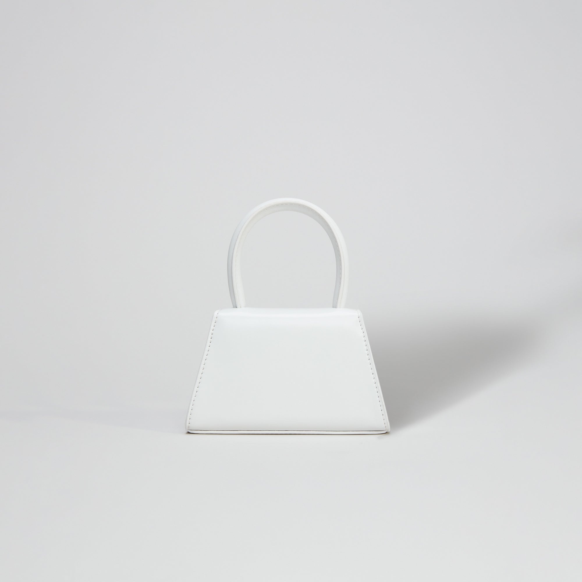 The Bow Micro in White with Gold Hardware - 3