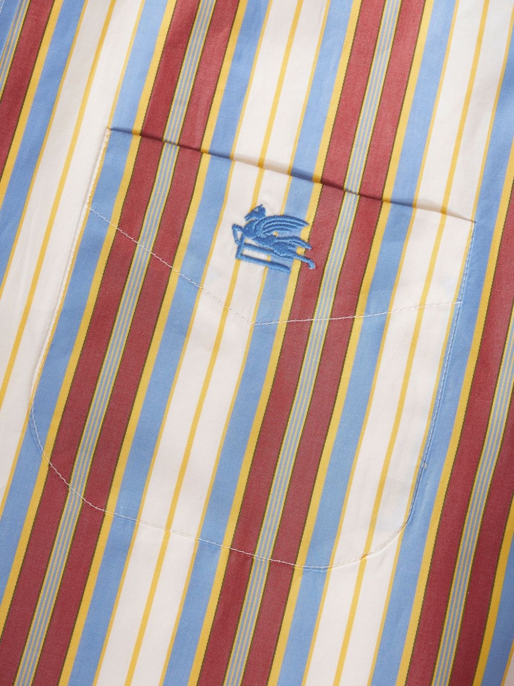 vertical-stripe cotton shirt - 5