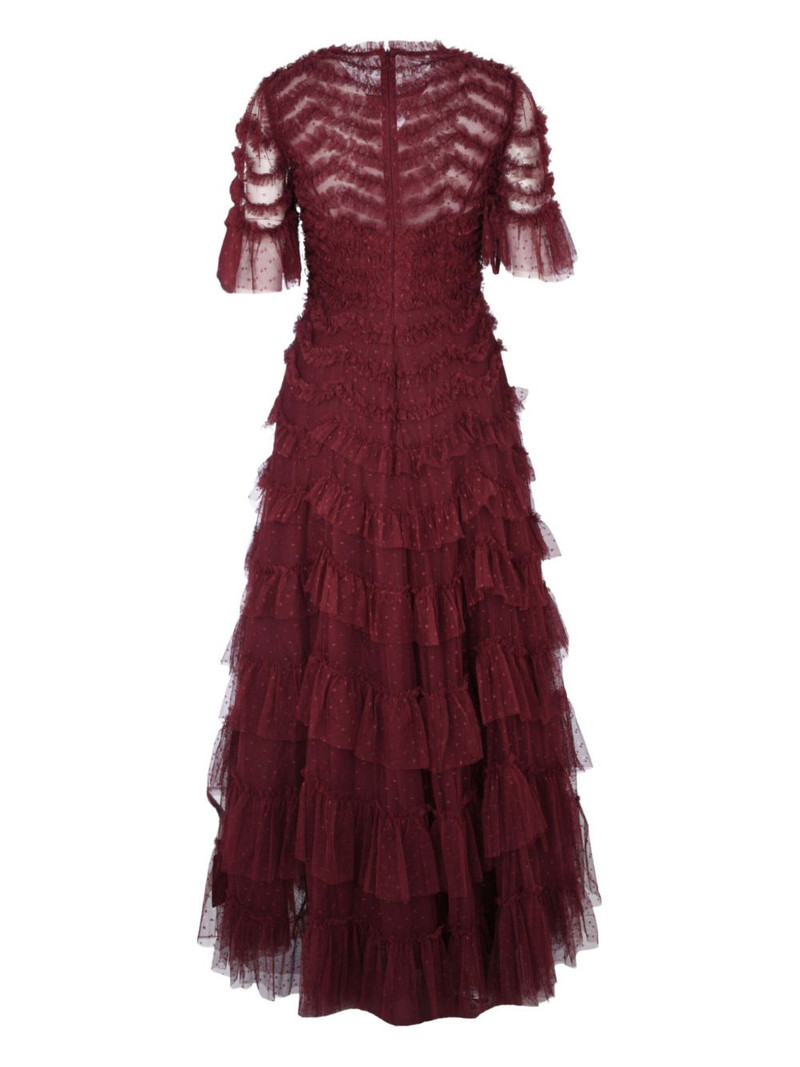 Needle & Thread Aviana ruffled short-sleeves maxi dress outlook