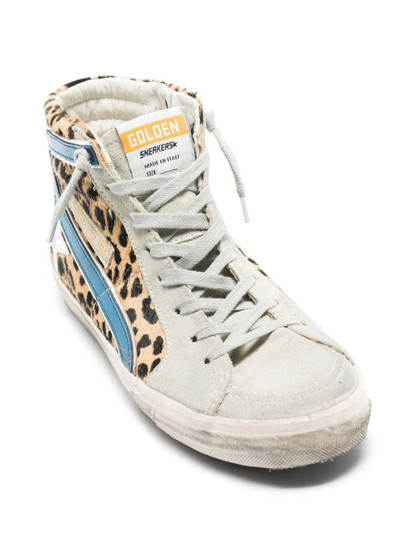 Golden Goose star-patch lace-up sneakers outlook