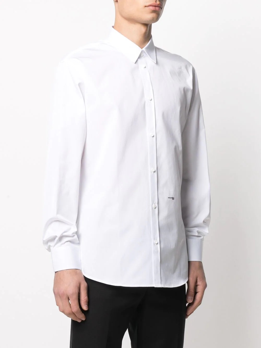 logo print classic shirt - 3