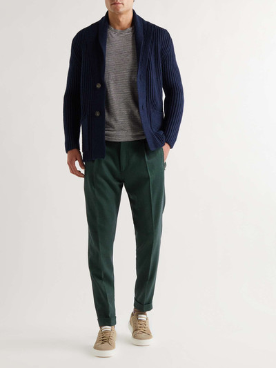 Etro Tapered Wool-Blend Twill Trousers outlook