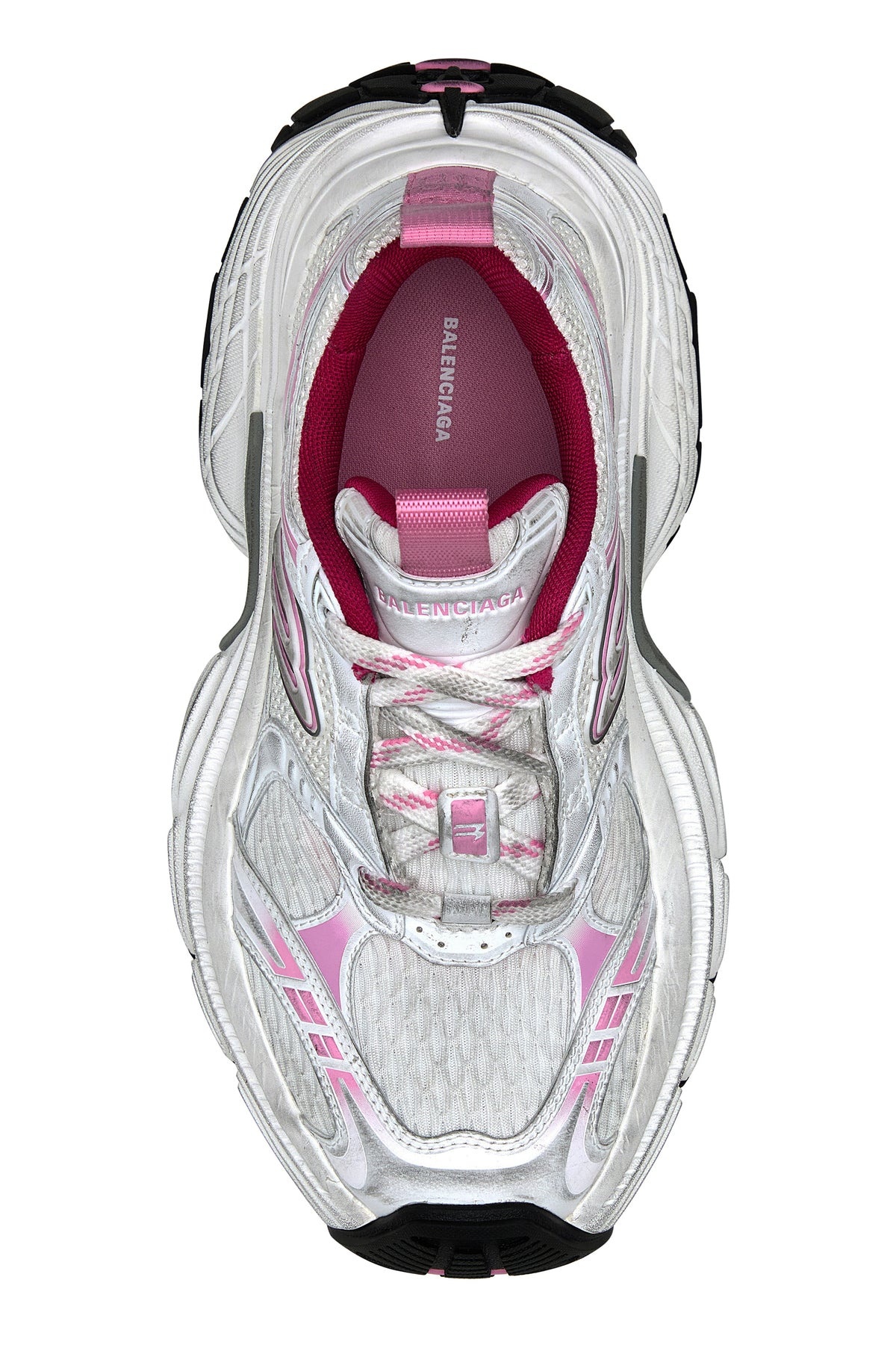 BALENCIAGA Multicolor mesh and rubber 6XL sneakers