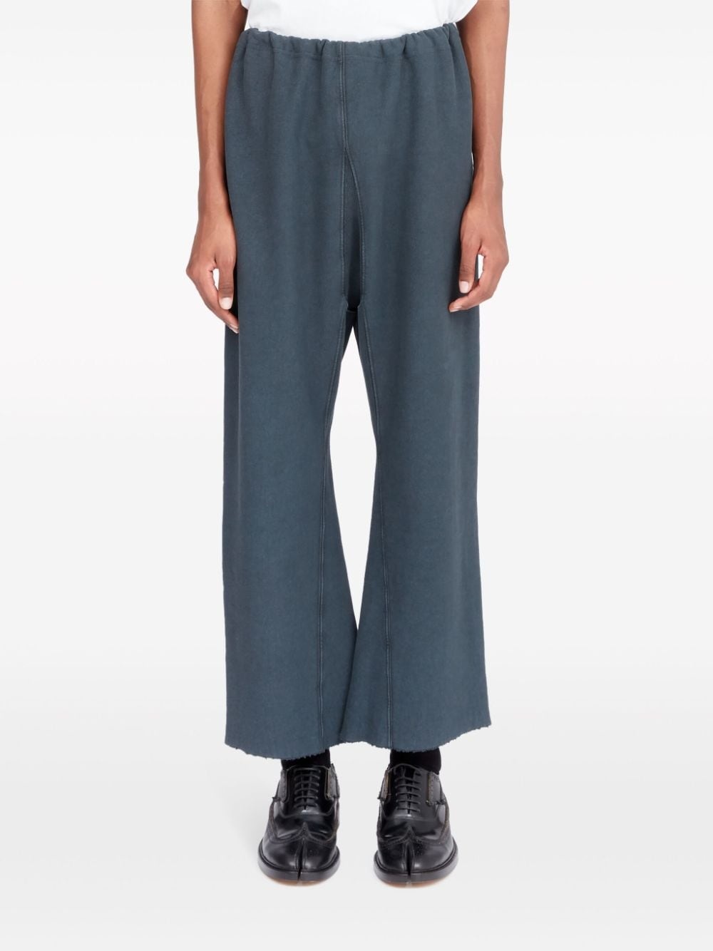 wide-leg cotton track pants - 2
