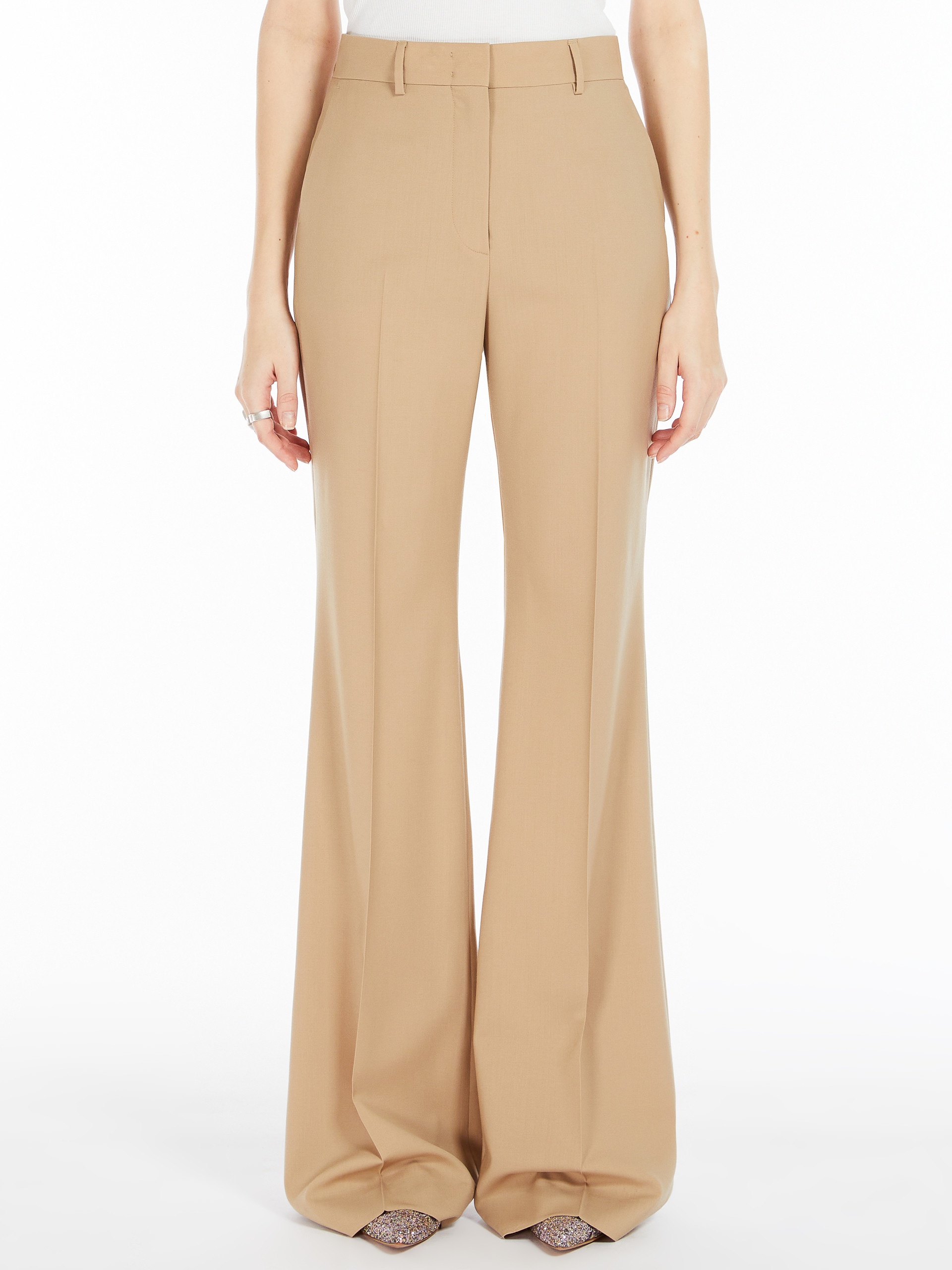 HANGAR Flared stretch wool trousers - 3