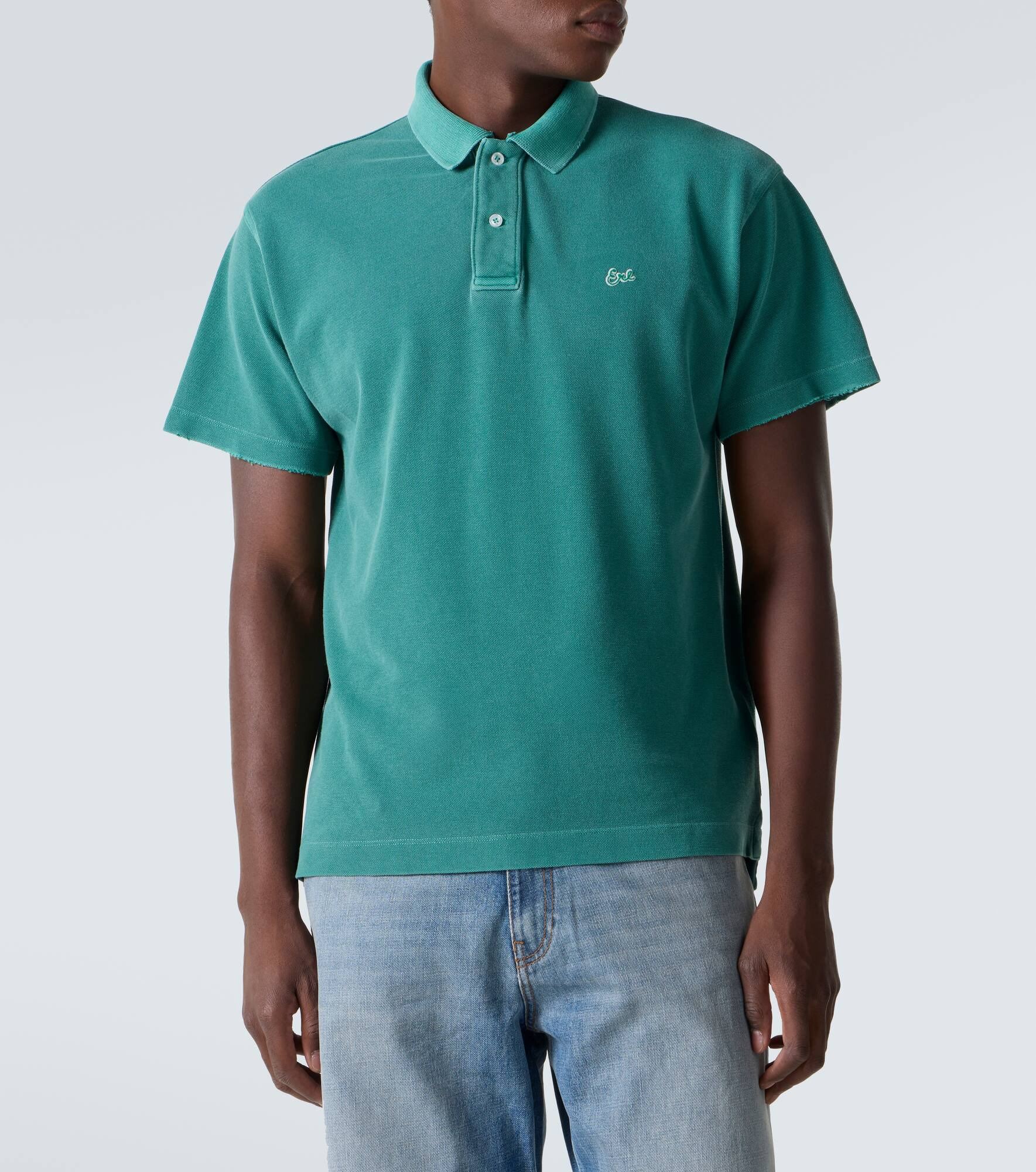 Logo cotton polo shirt - 3