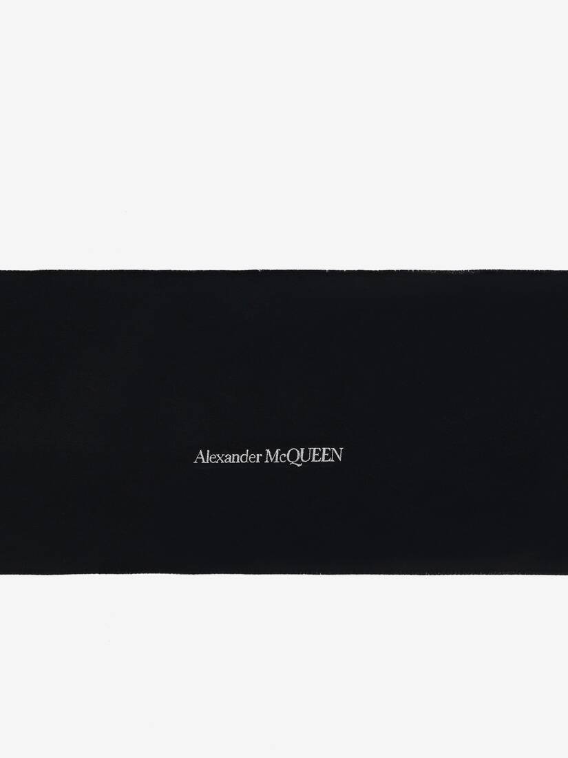 Women's Orchid Monarch Scarf in Black/ivory - 3