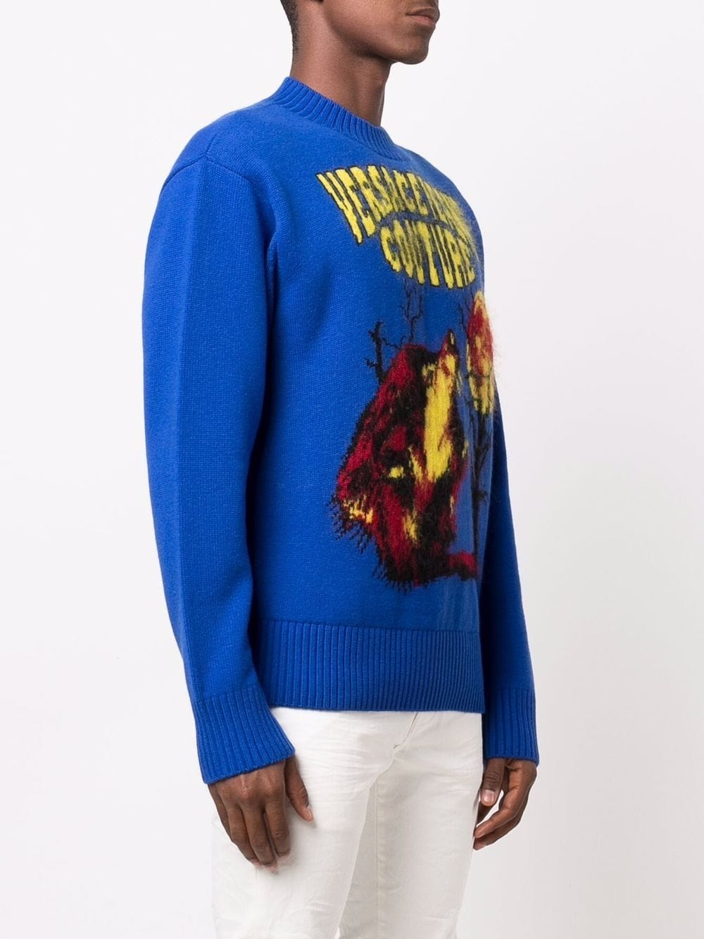 graphic intarsia crew-neck jumper - 3