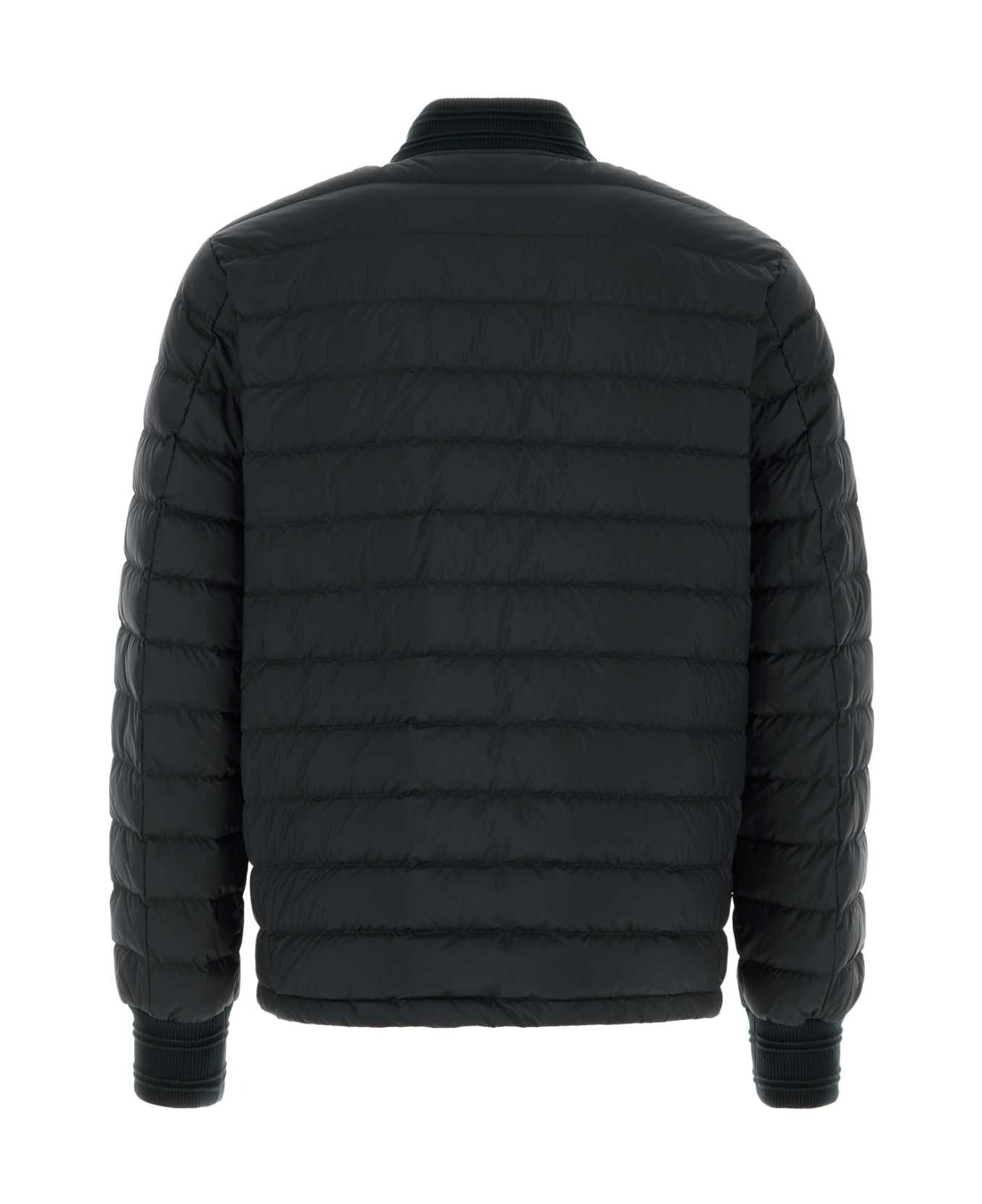 Black Nylon Down Jacket - 2