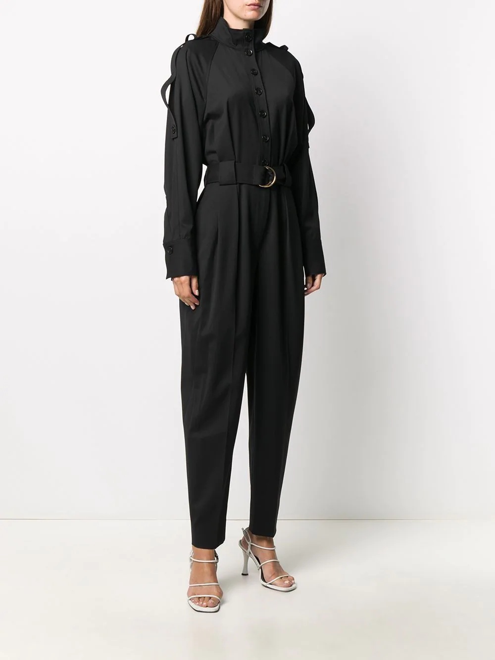 high neck belted jumpsuit - 3