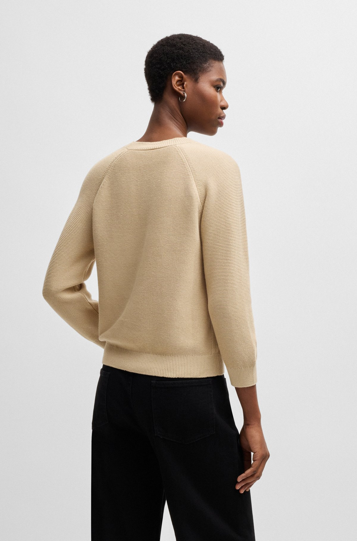 KNITTED SWEATER IN COTTON - 4