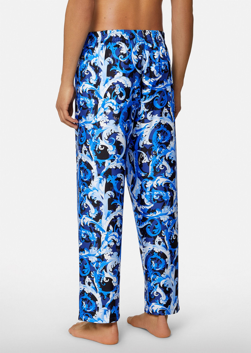 Baroccoflage Print Silk Pyjama Trousers 3