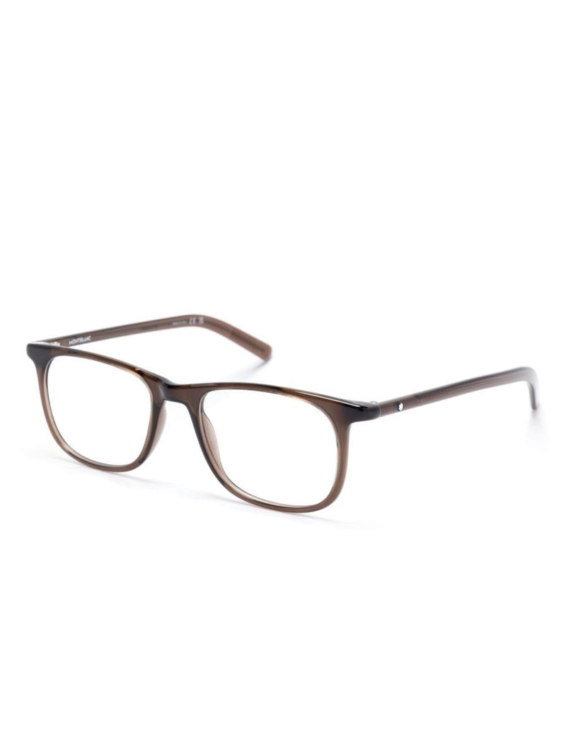 Montblanc square-frame glasses outlook