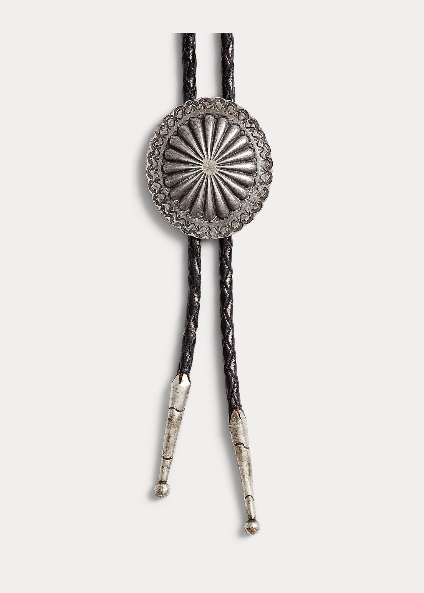 Braided Leather Bolo Tie - 2