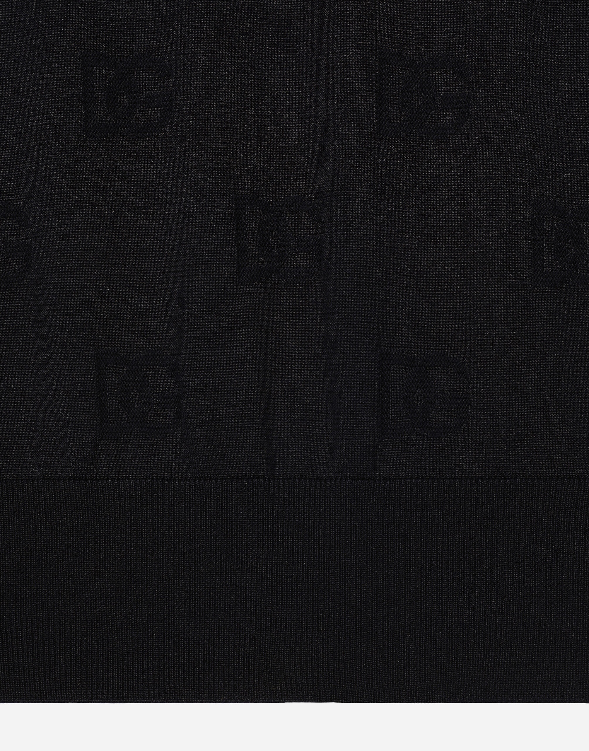 Silk polo-shirt with all-over DG logo embroidery - 5