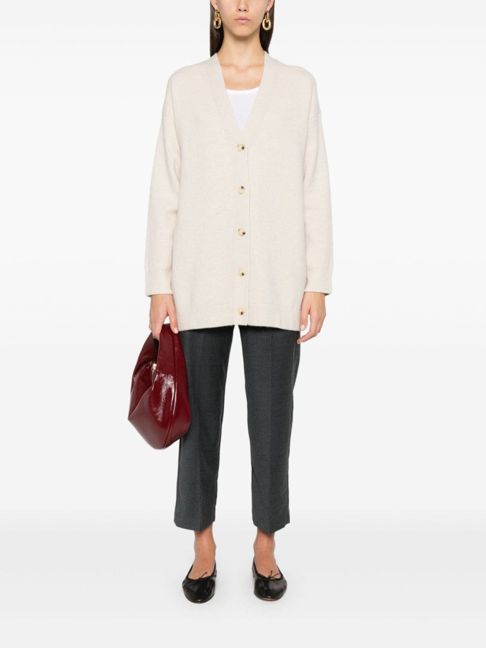 V-neck cardigan - 2