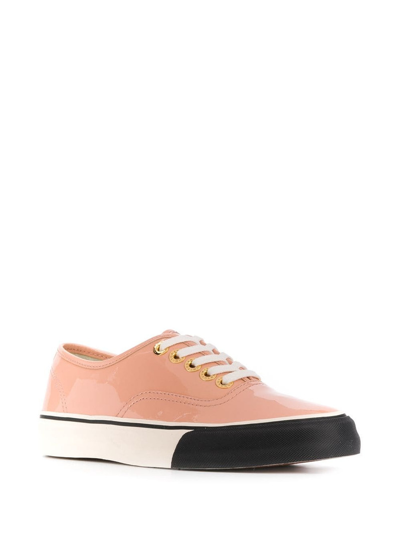 Fumito Ganryu varnished effect sneakers outlook