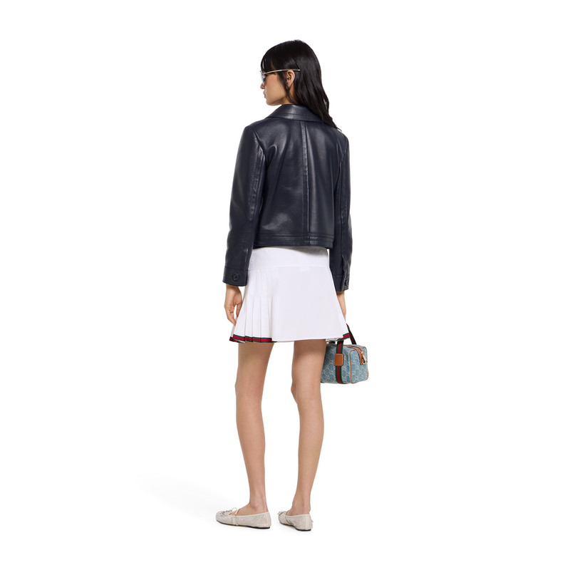 Shiny leather jacket with Horsebit 4