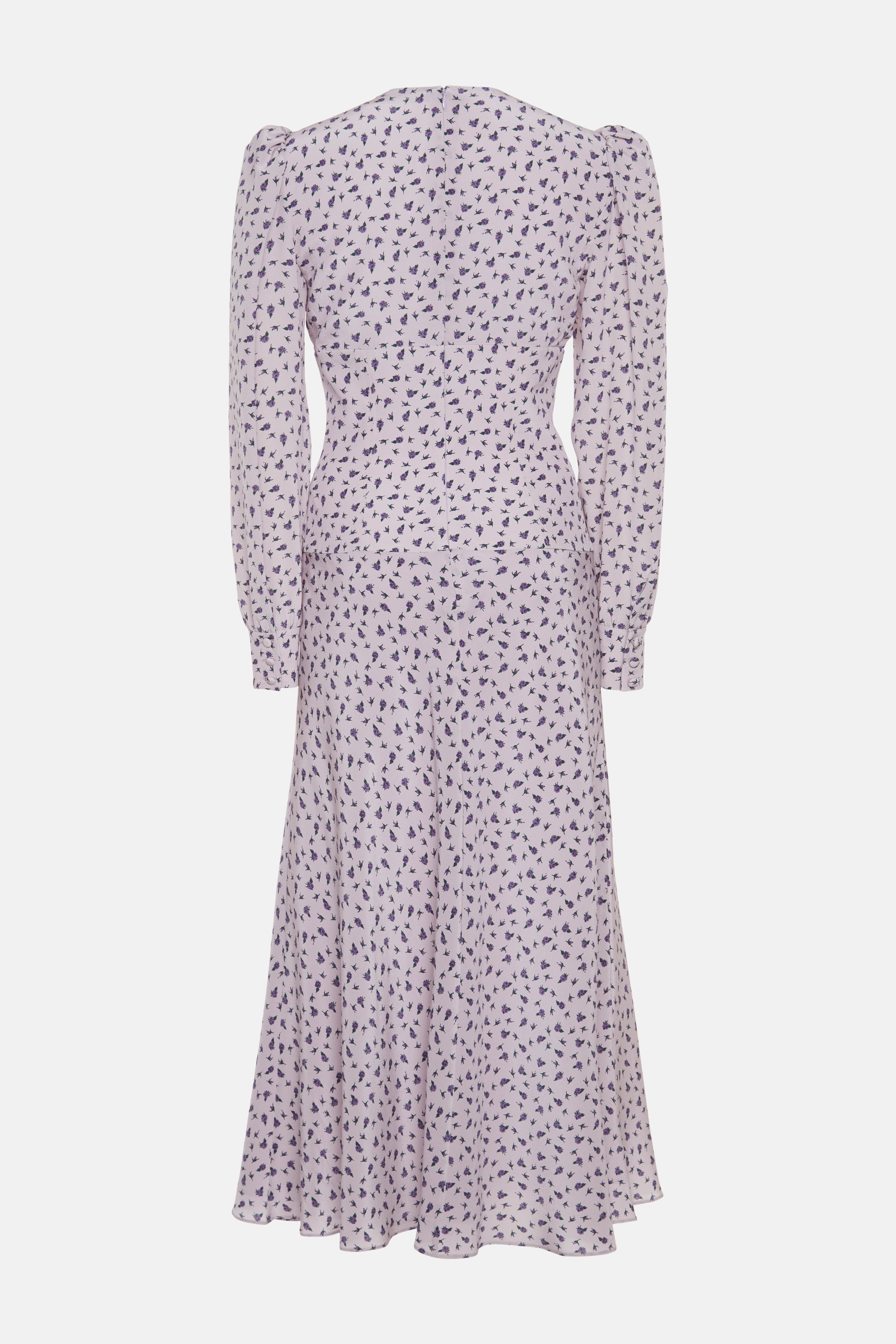Alessandra Rich SMALL ROSE PRINT DRESS | REVERSIBLE