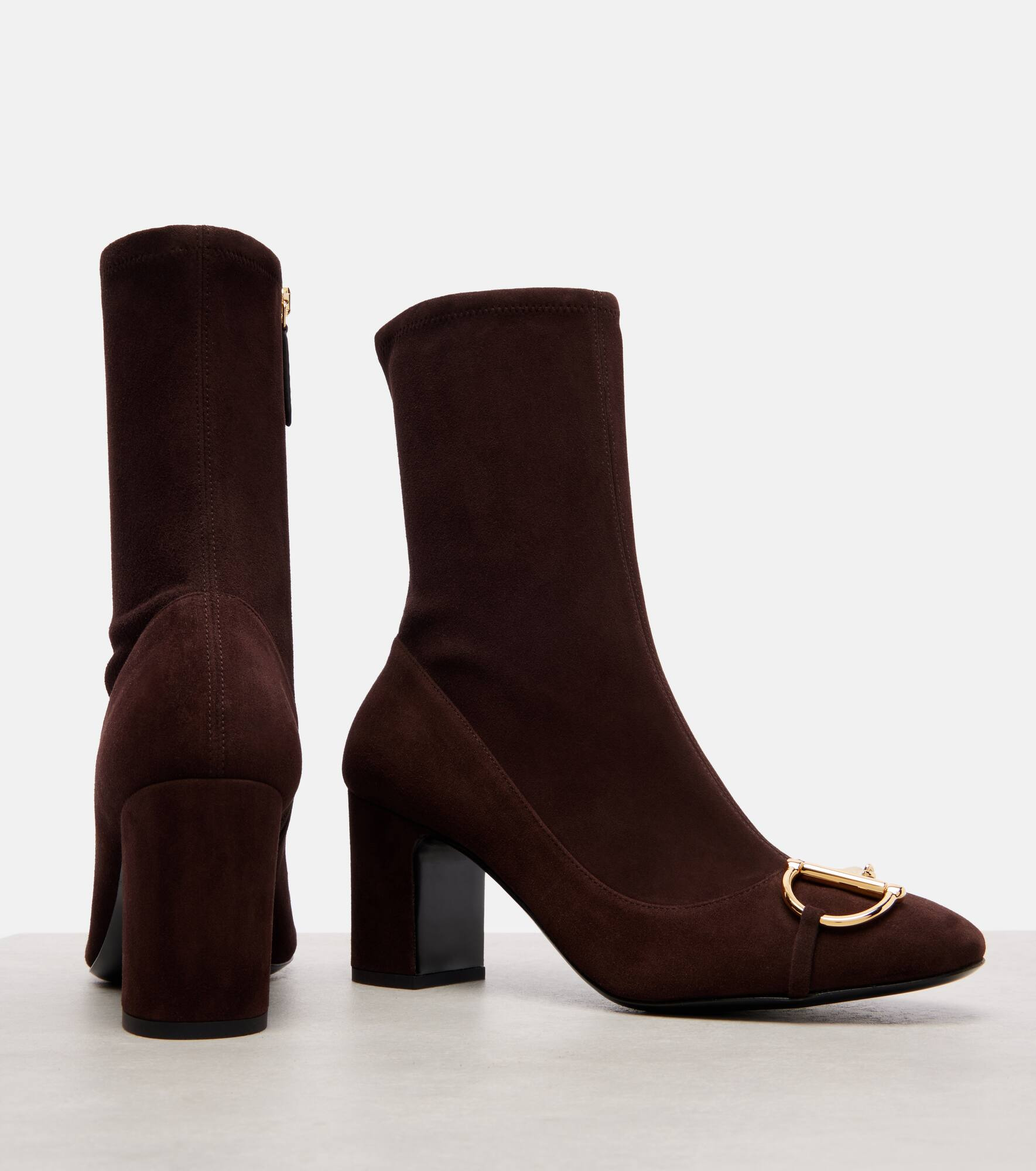 Alfa Horsebit suede ankle boots - 5