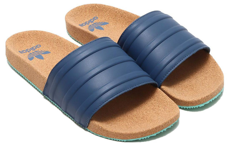 adidas Originals Adilette Premium Slides 'Cork Pack Night Indigo' GZ0061 3