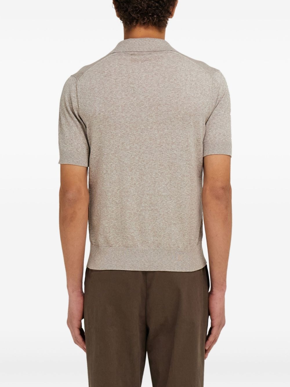 logo-embroidered polo shirt - 4