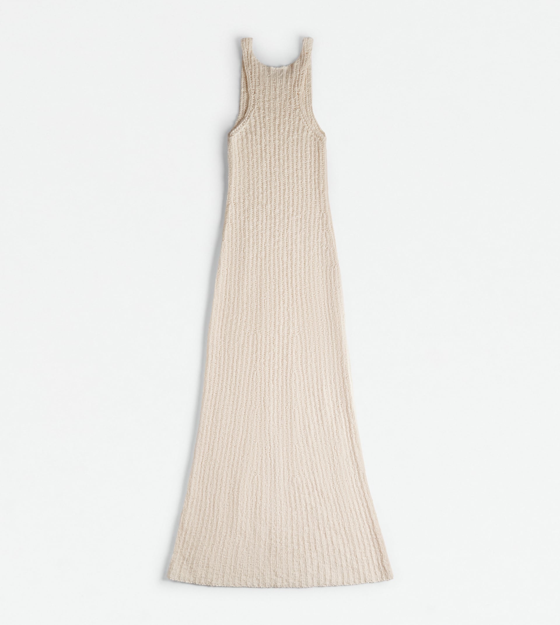 LONG DRESS IN KNIT - WHITE - 2