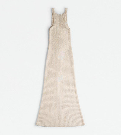 Tod's LONG DRESS IN KNIT - WHITE outlook