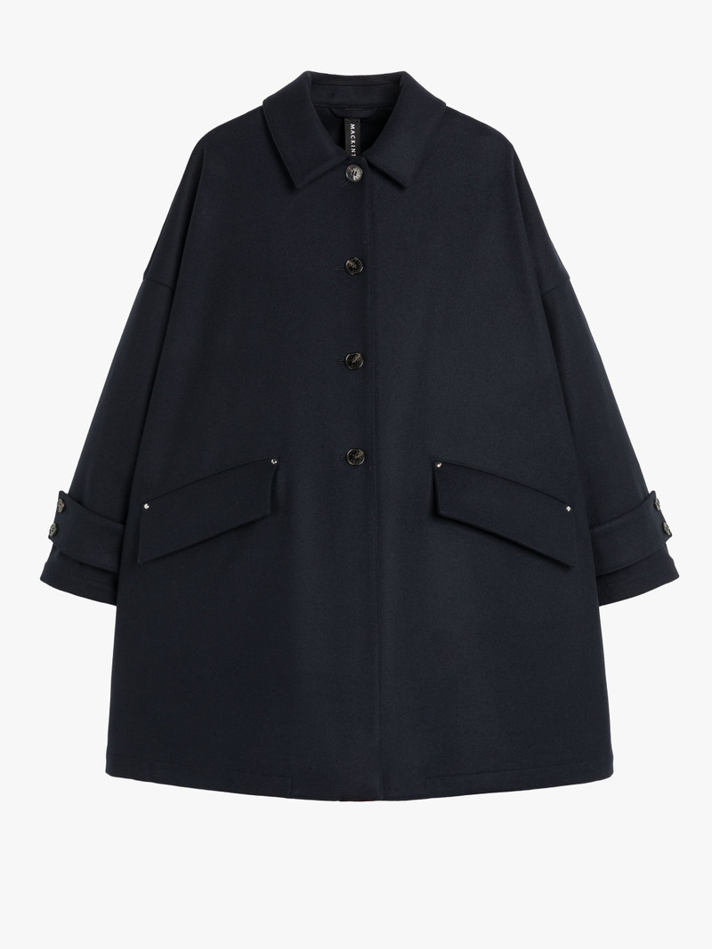 HUMBIE NAVY WOOL OVERCOAT 1
