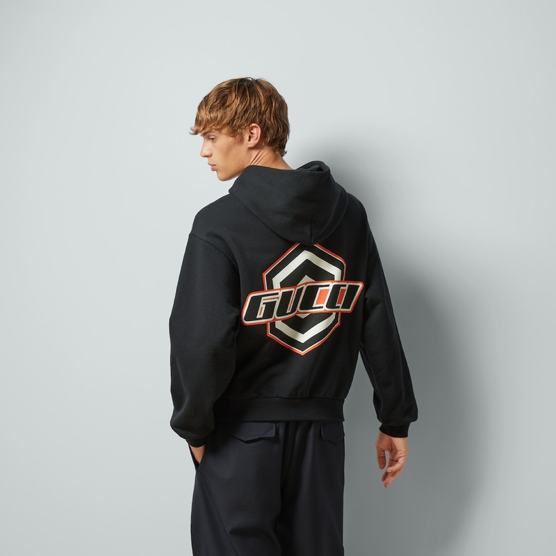 Cotton jersey hooded sweatshirt 6