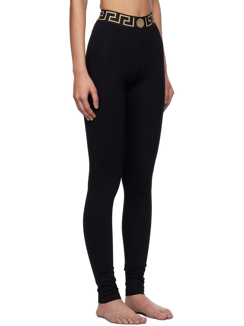 Black Greca Border Leggings 2