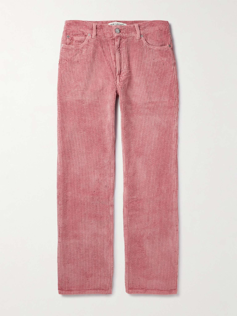 Straight-Leg Cotton-Corduroy Trousers 1