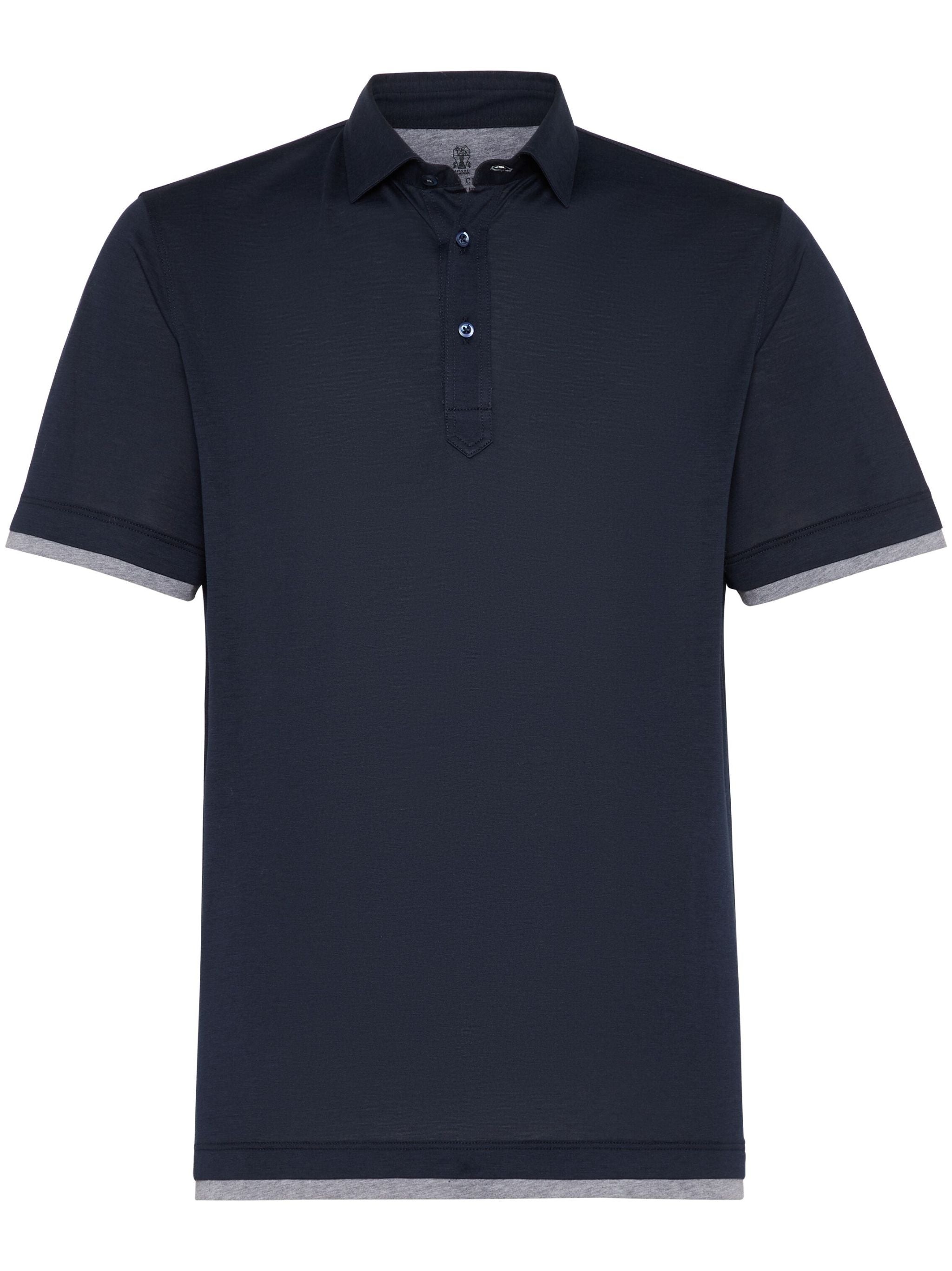 LAYERED-EFFECT POLO SHIRT - 1